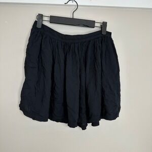American Eagle Outfitters Women's‎ Black Mini Skirt Pleated Elastic Waist S